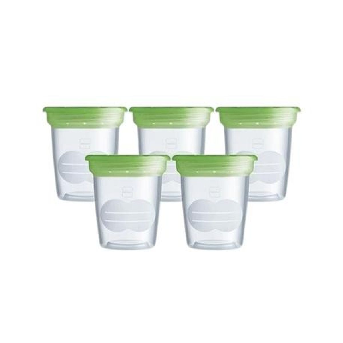 Mam, 5 Milk Storage Solutions, Opbevaringskopper, Transparent