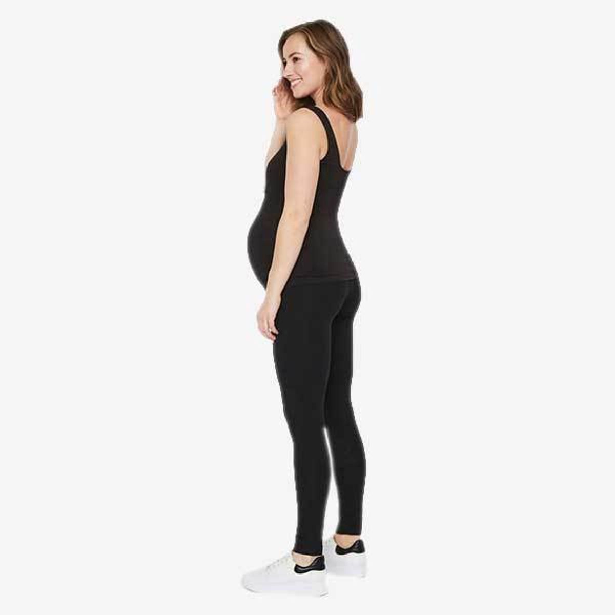 Mamalicious 2-pack graviditetsleggings i økologisk bomuld - Sort - M