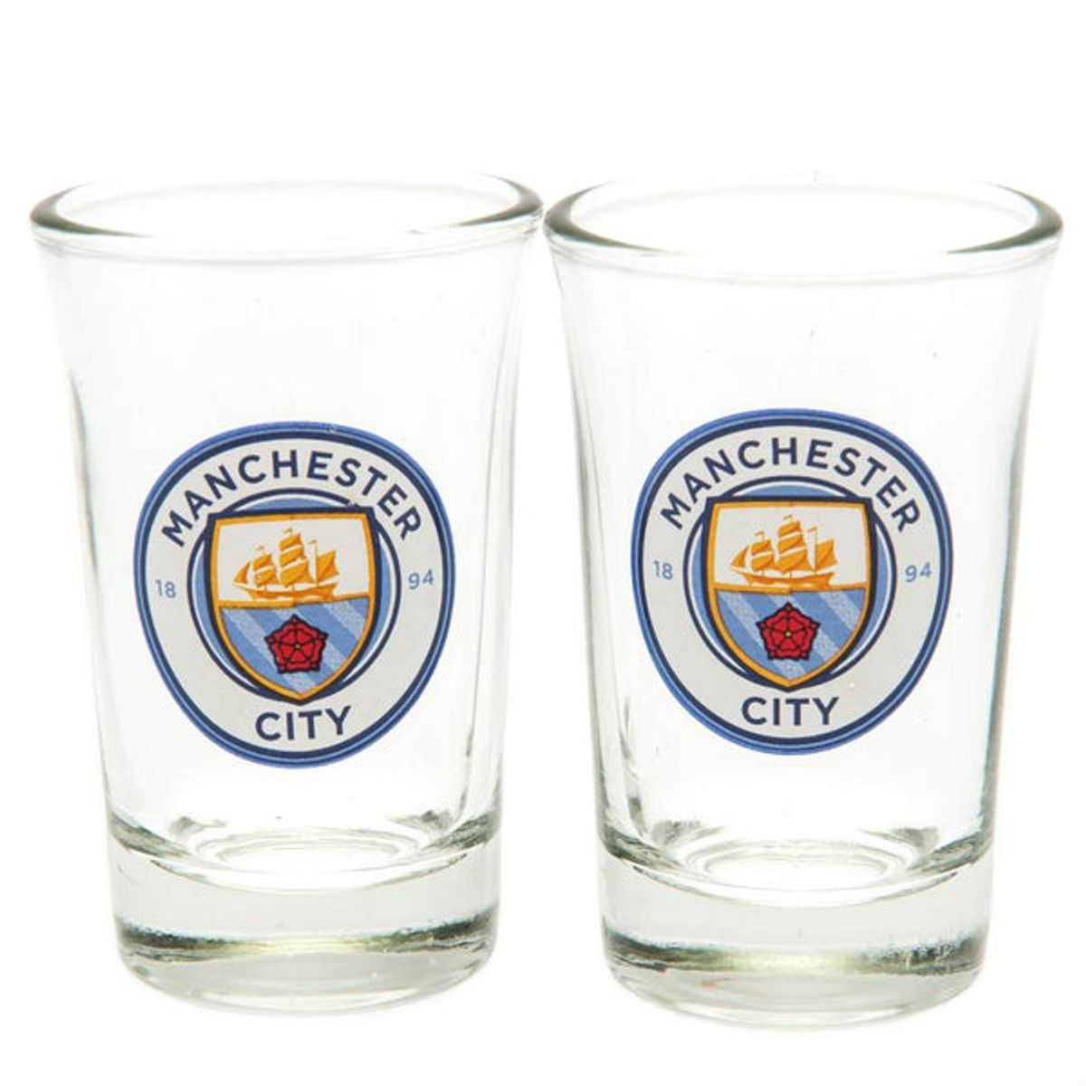 Manchester City FC Shotsglas - 2 stk