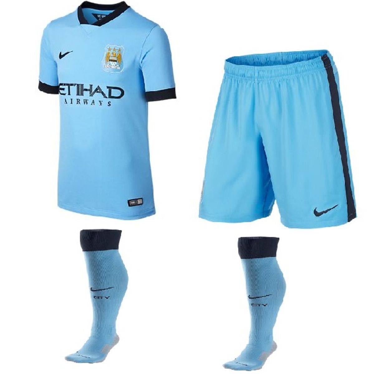 Manchester City home shorts 2014/15-M