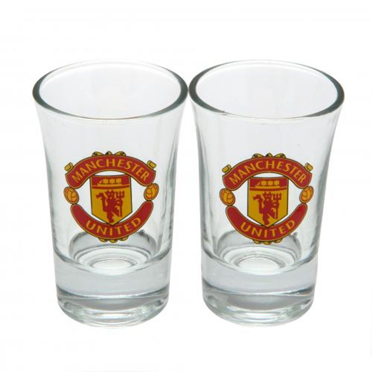 Manchester United Shotsglas - 2 stk.