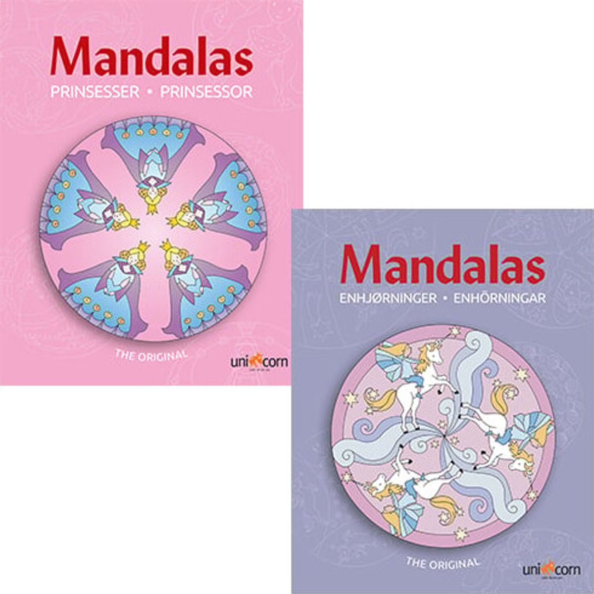 Mandala Malebøger - Prinsesser & Enhjørninger - Diverse - Bog