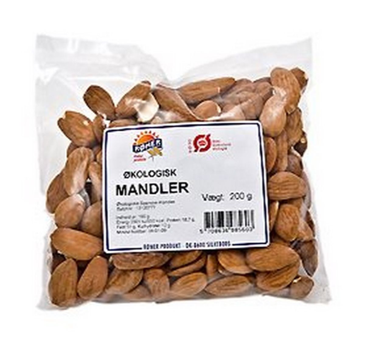 Mandler Ø, 200g.