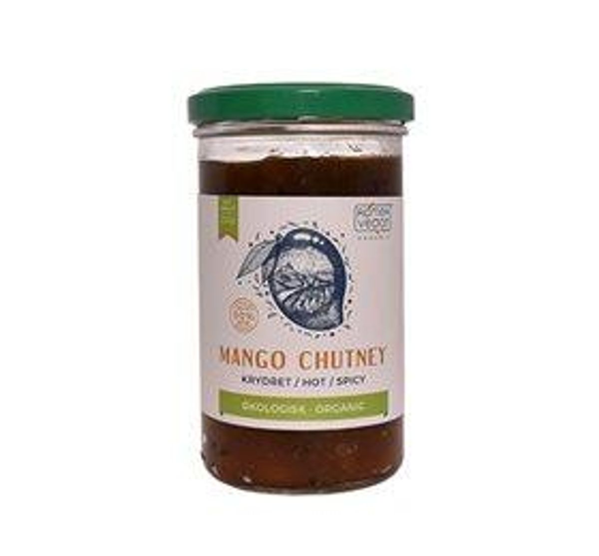 Mango Chutney stærk, Ø - 250 g.