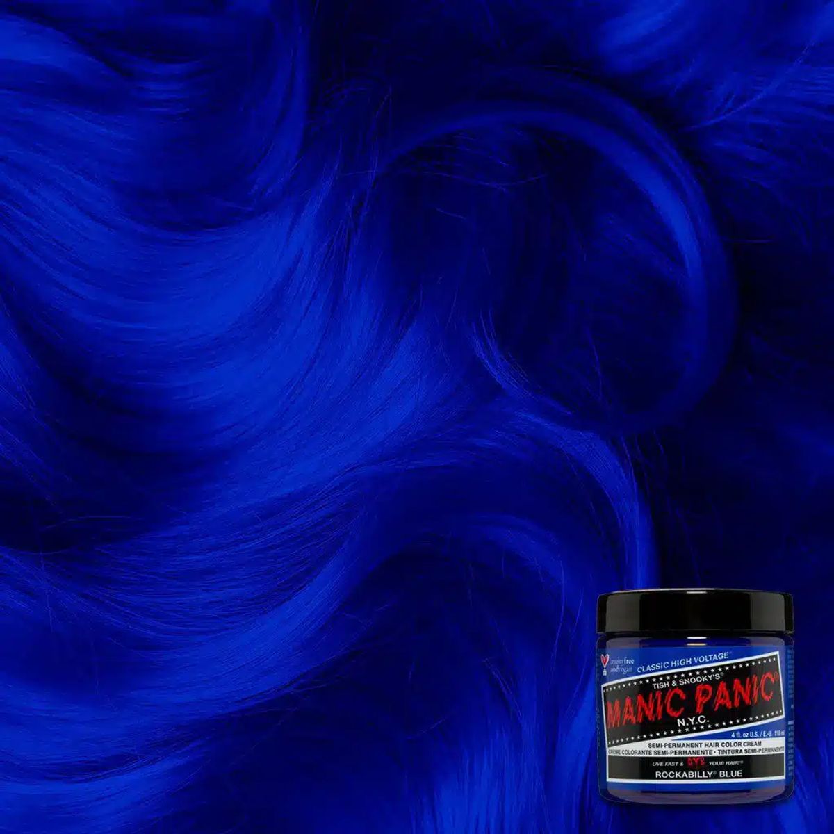 Manic Panic Semi-Permanent Hårfarve Rockabilly Blue 118ML