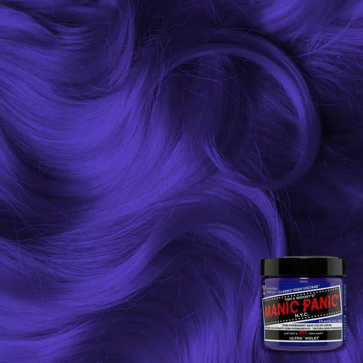 Manic Panic Semi-Permanent Hårfarve Ultra Violet 118ML