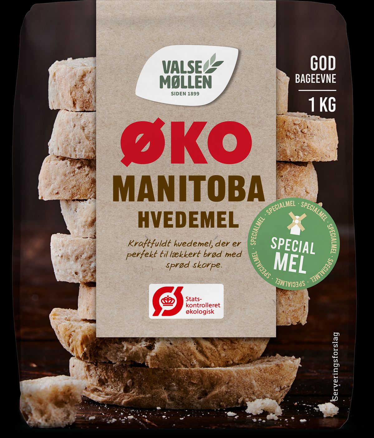 Manitoba hvedemel Økologisk 1 kg - Valsemøllen