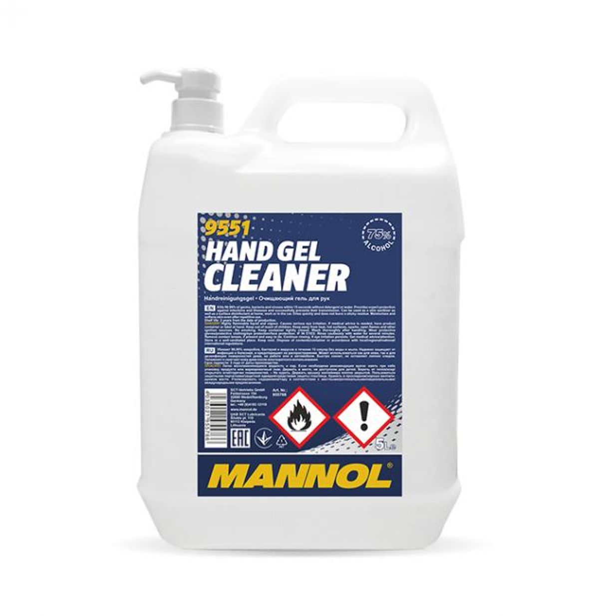 MANNOL Håndrens Gel 5L