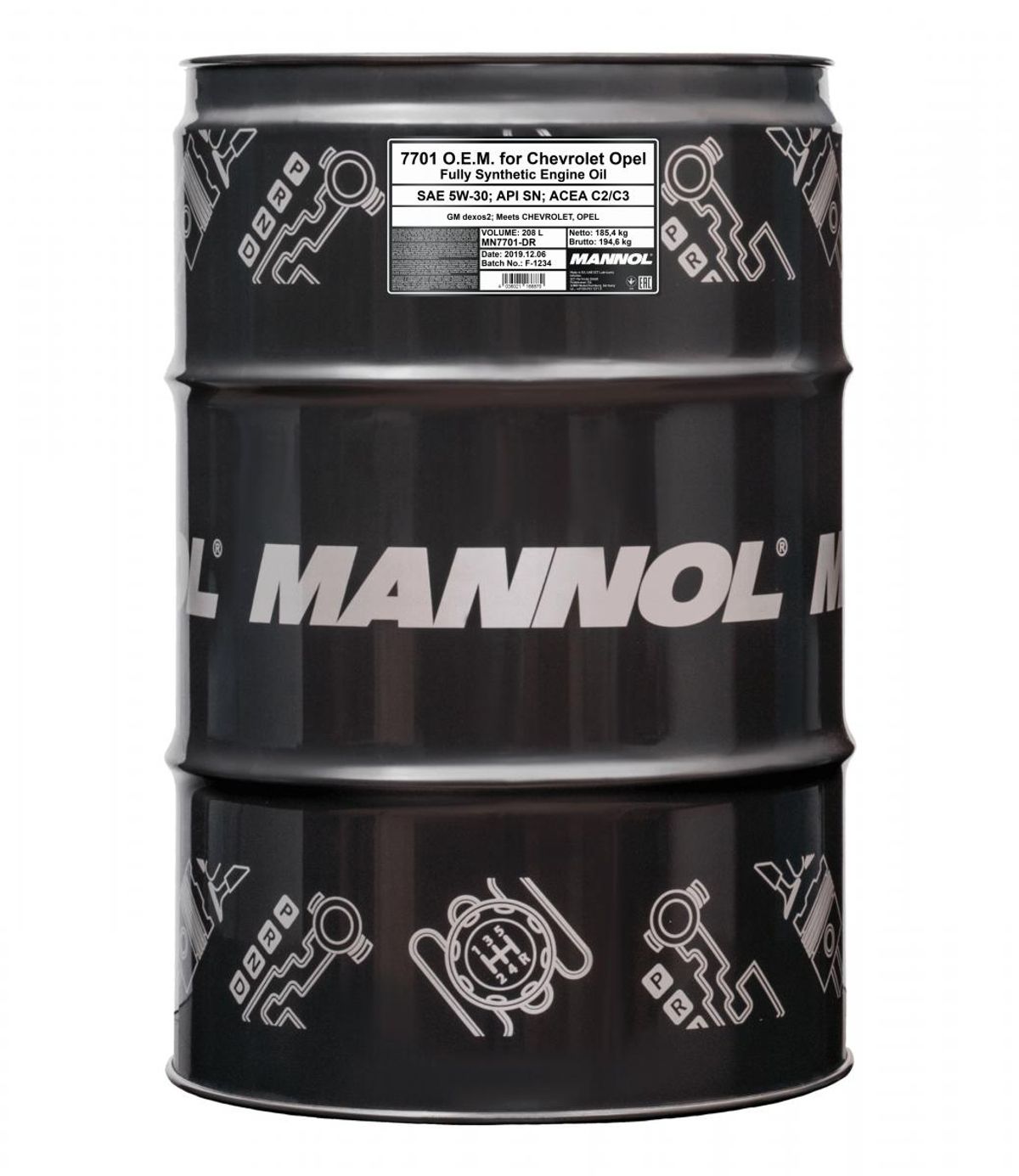 MANNOL Mannol 5W30 208L. O.E.M. for Chevrolet Opel/PSA