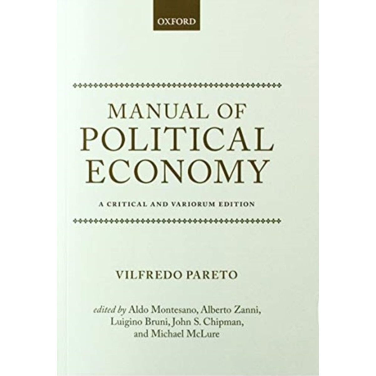 Manual of Political Economy