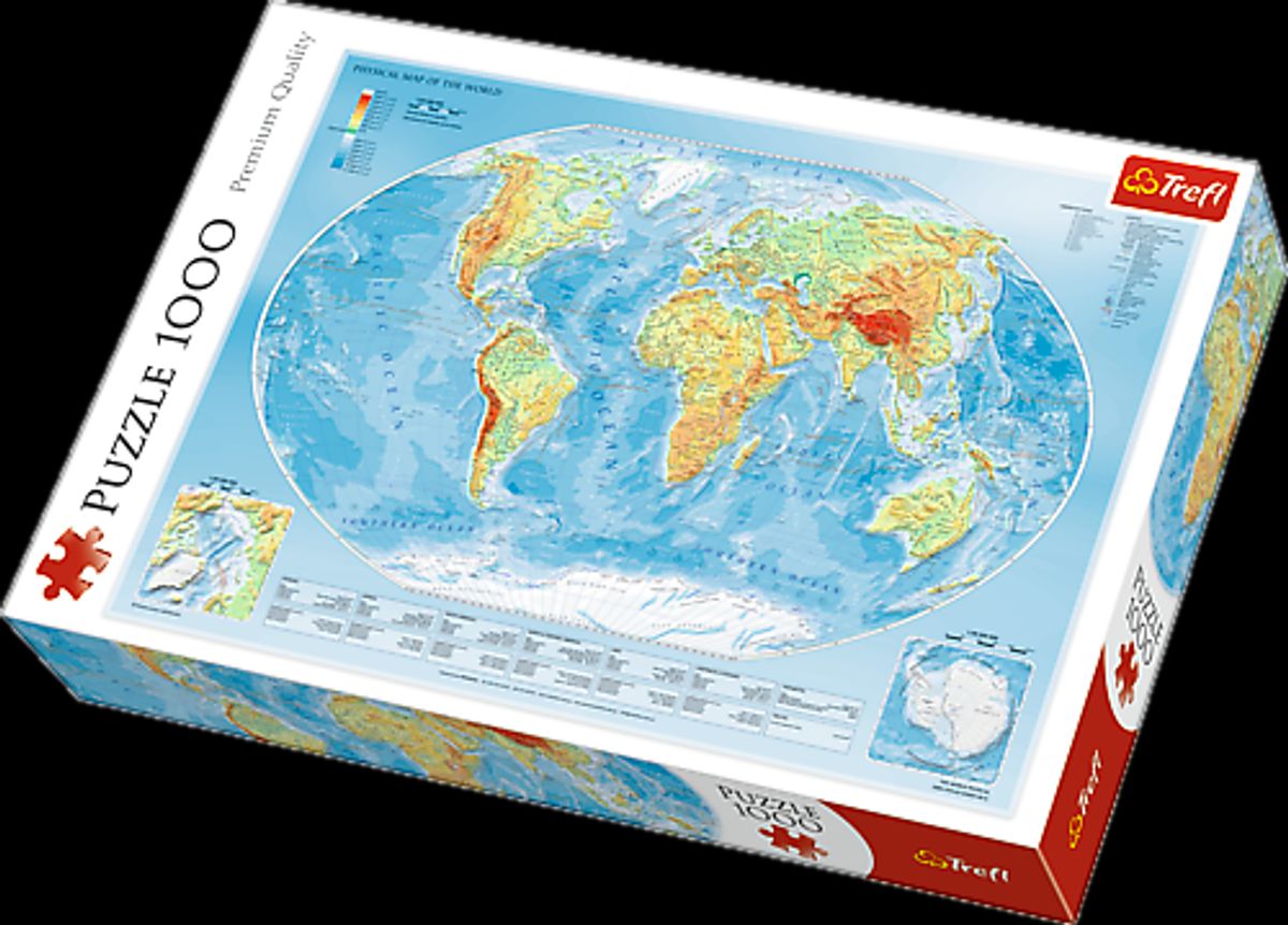 Map of the World - 1000 brikker