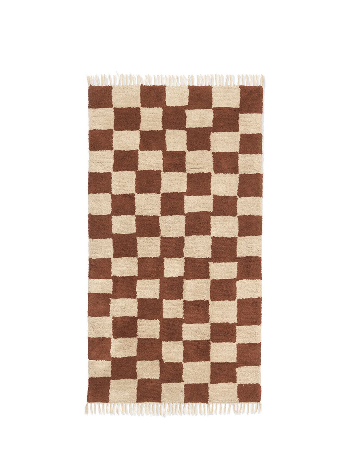 Mara Washable Rug 90 x 150 cm, rust fra Ferm Living