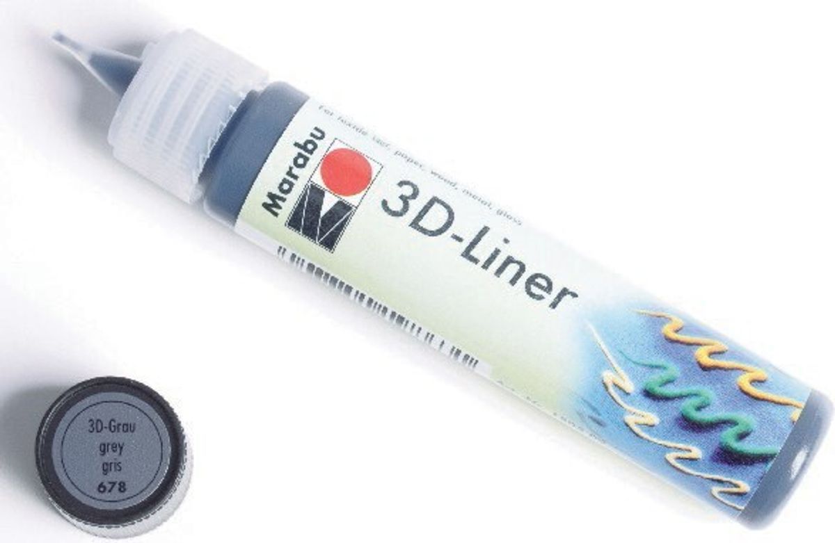 Marabu - 3d Liner - Grå - 25 Ml