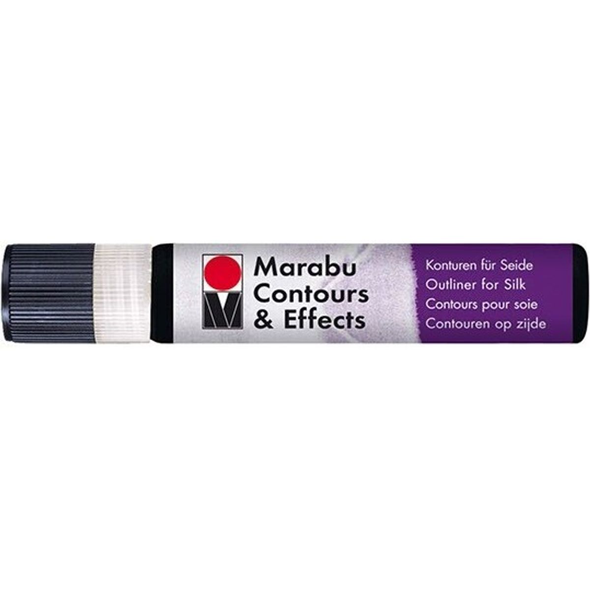 Marabu - Contours & Effects Liner - Tekstil Maling - Sort