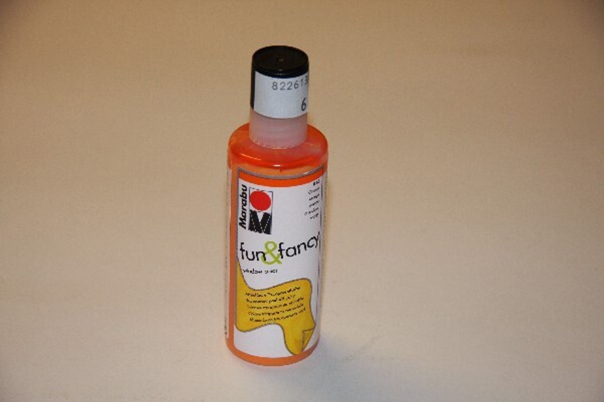 Marabu - Fun & Fancy - Vinduesmaling - 80 Ml - Orange