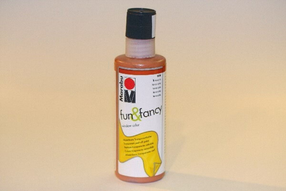 Marabu - Fun & Fancy - Vinduesmaling - 80 Ml - Teracotta