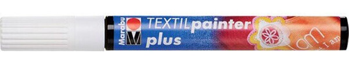 Marabu - Textil Painter Plus - Hvid - Tekstiltusch - 3 Mm