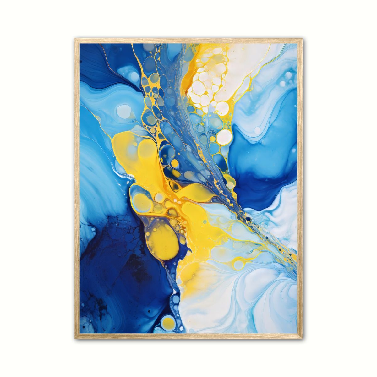 Marble Swirls plakat - Abstrakt 30 x 40 cm