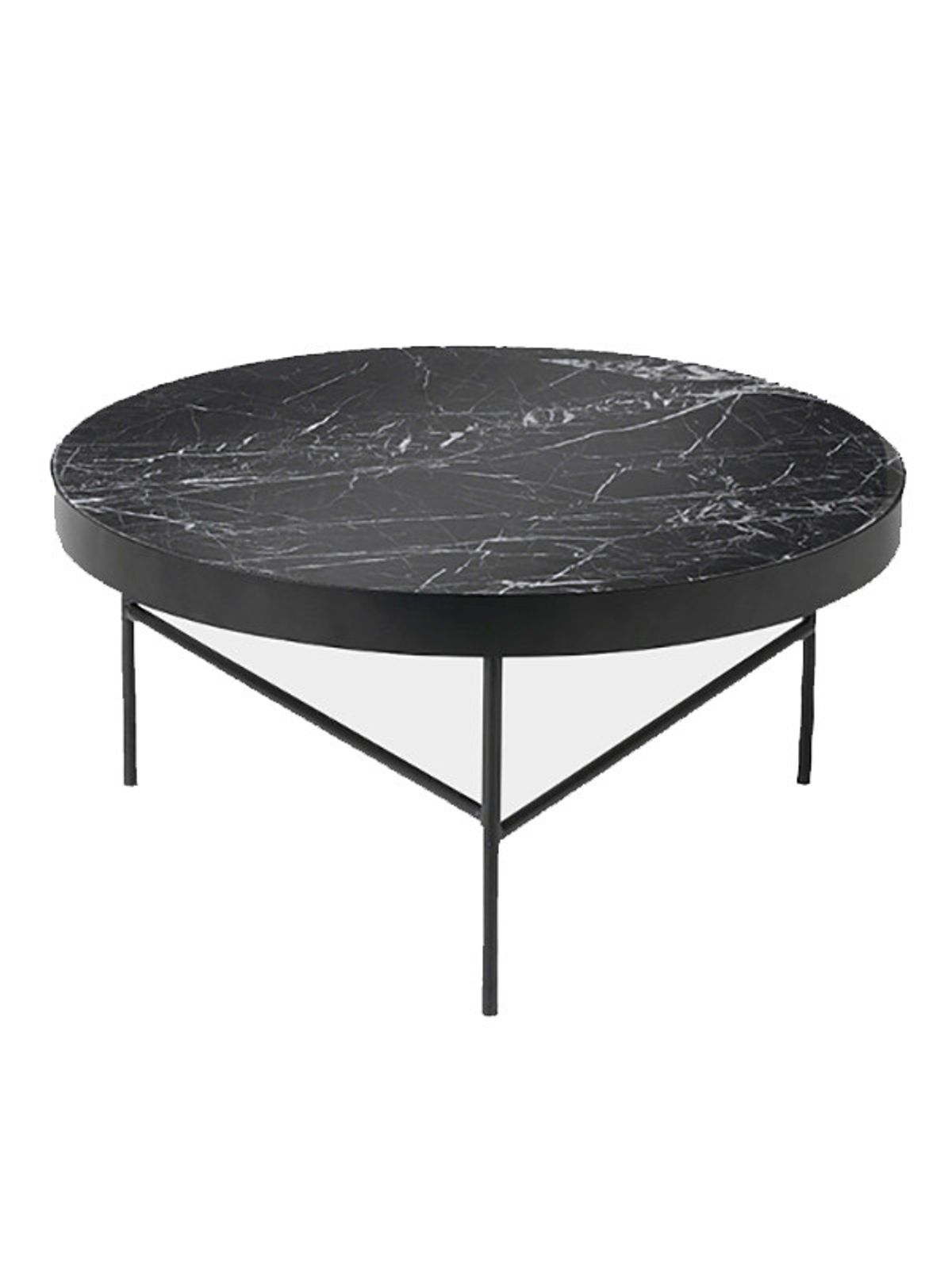 Marble table - large fra Ferm Living (Sort)