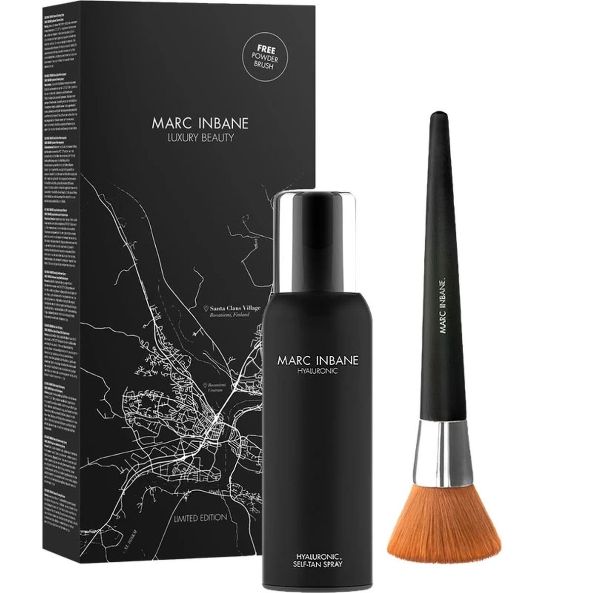 Marc Inbane Hyaluronic Self Tan Spray + Powder Brush X-Mas Gift Set (Limited Edition)