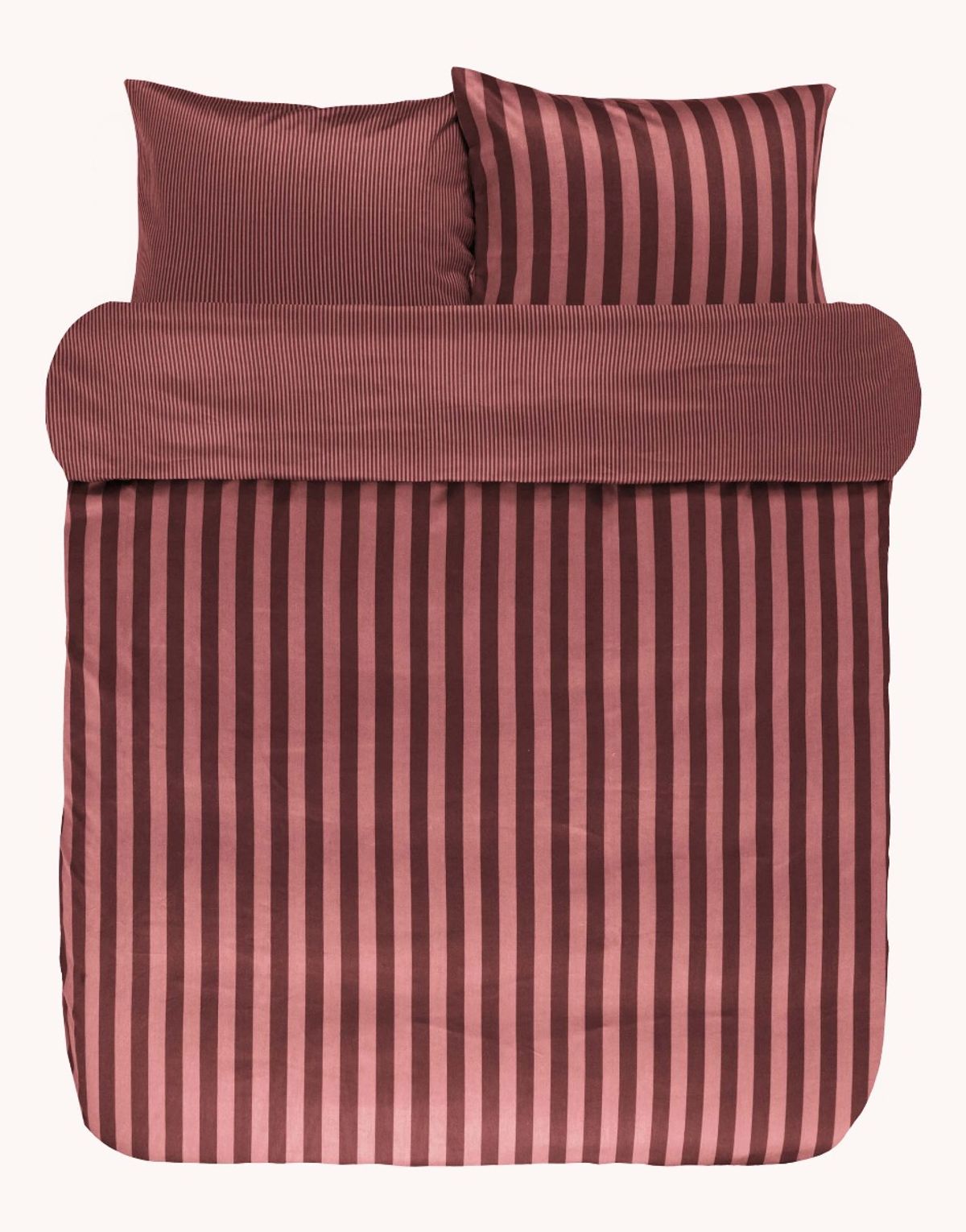 Marc O'Polo Sengetøj Classic Stripe Warm Earth-140 x 220 + 60 x 63