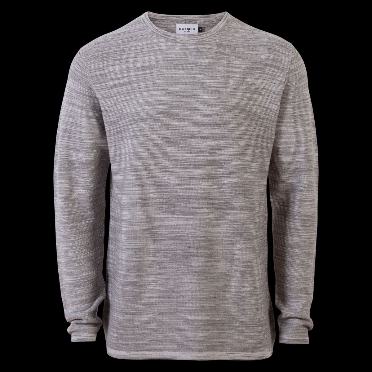 Marcus Barlow Herre Striktrøje - Grey Mix - 2XL