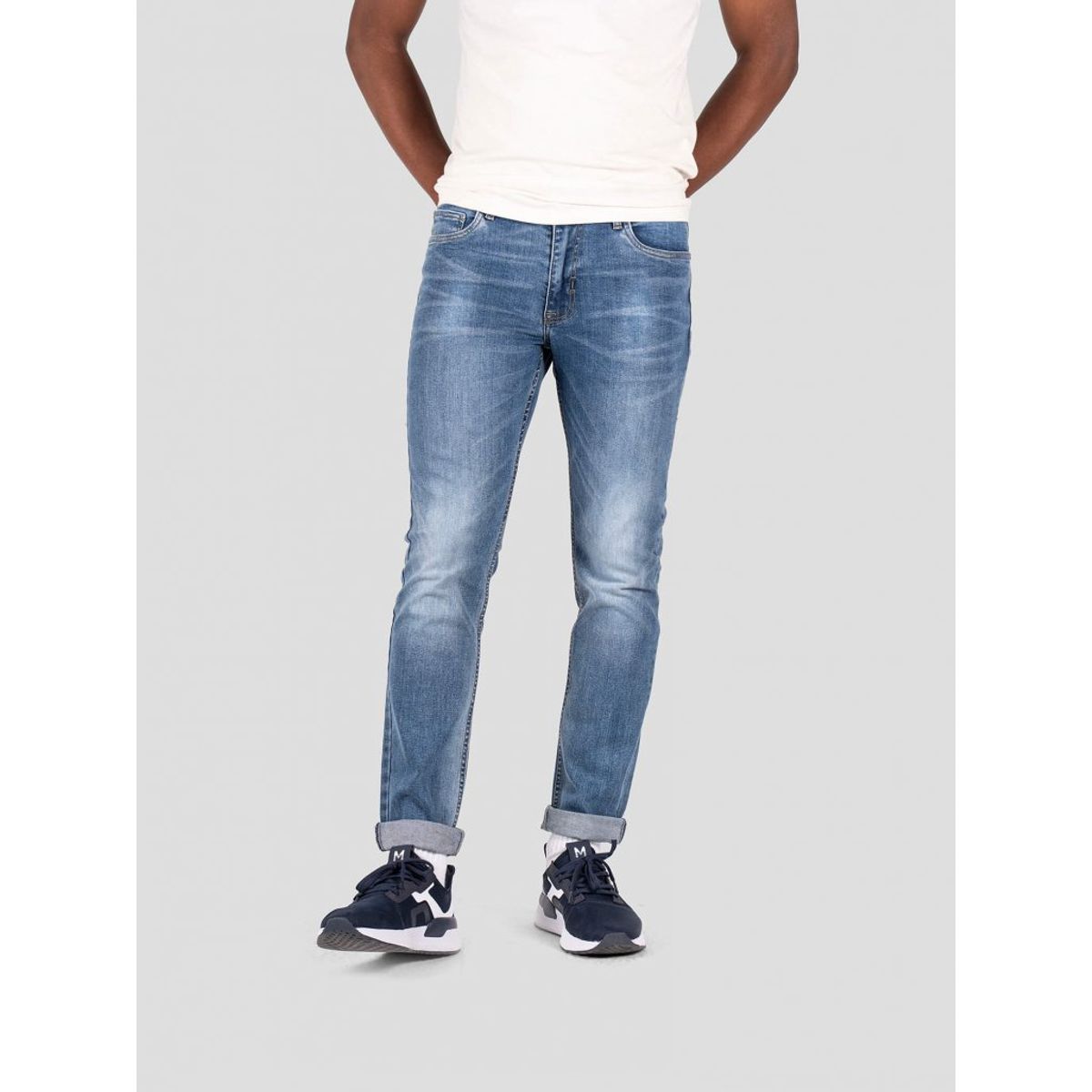 Marcus - Cutler 2170 super stretch jeans - lys blå - Herre - 29/32