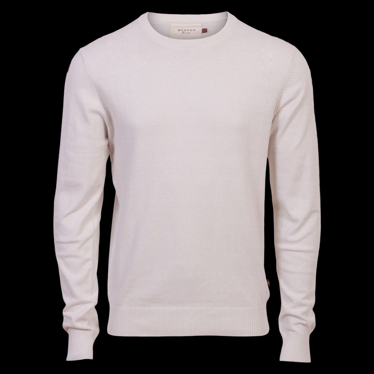 Marcus Dustin Herre Striktrøje - Antic White - 2XL