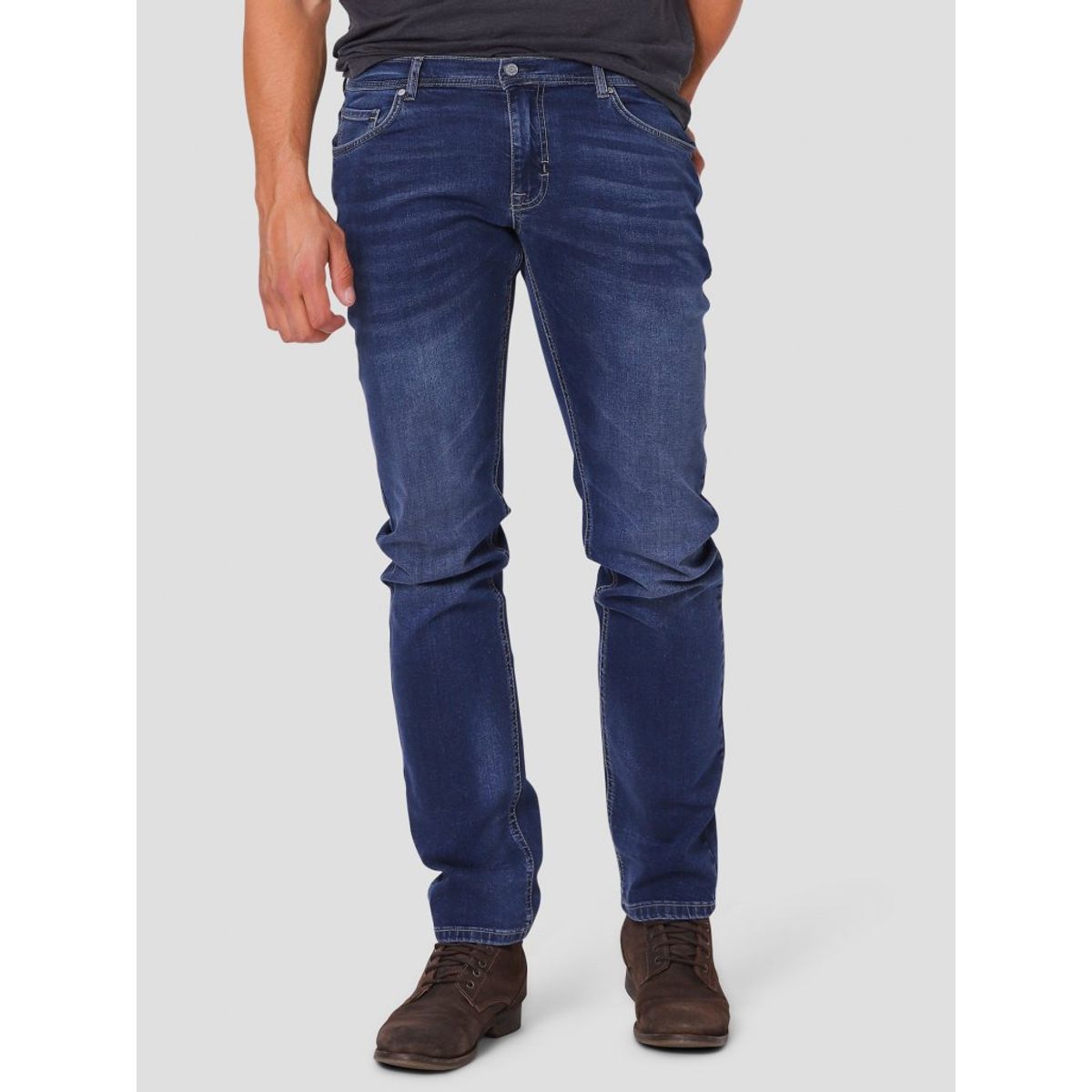 Marcus - Felix 2079 super stretch jeans - mørkeblå - Herre - 28/30 - (Regular fit)