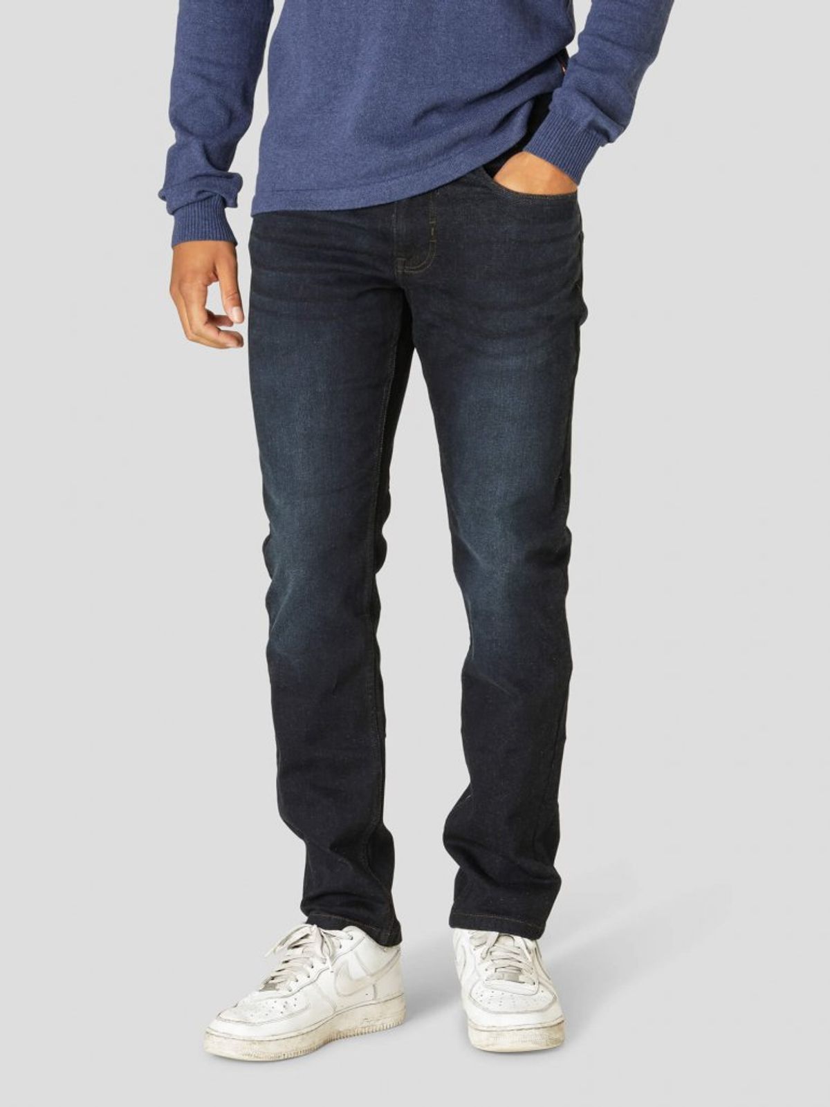 Marcus - Felix 2162 super stretch jeans - helt mørk blå - Herre - 34/34 - (Regular fit)