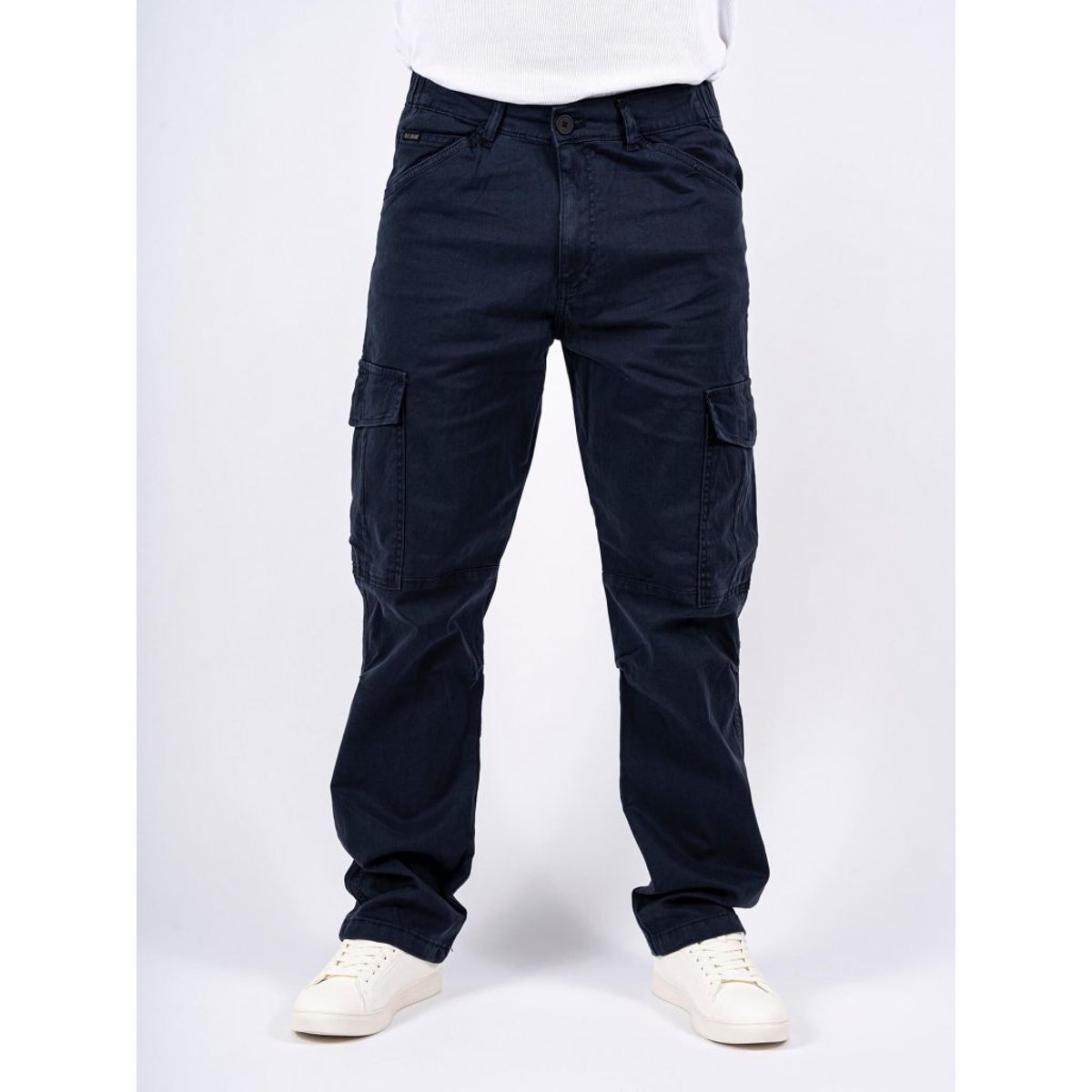 Marcus - Jeremy Cargo med stretch i navy - Herre - Small