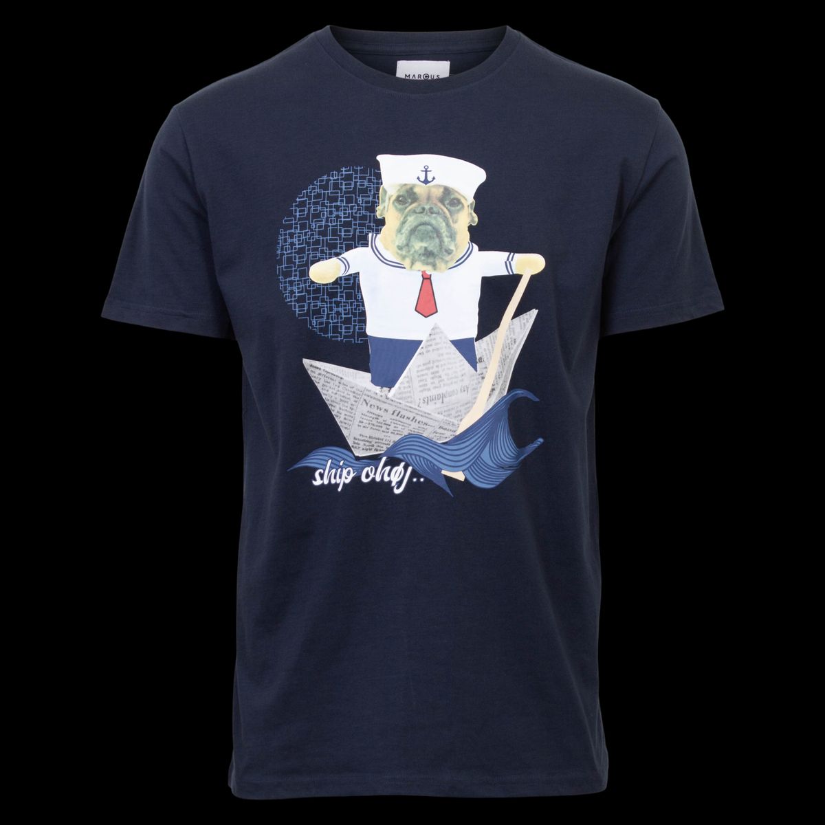 Marcus Sam Herre T-shirt - Dk. Navy - 2XL