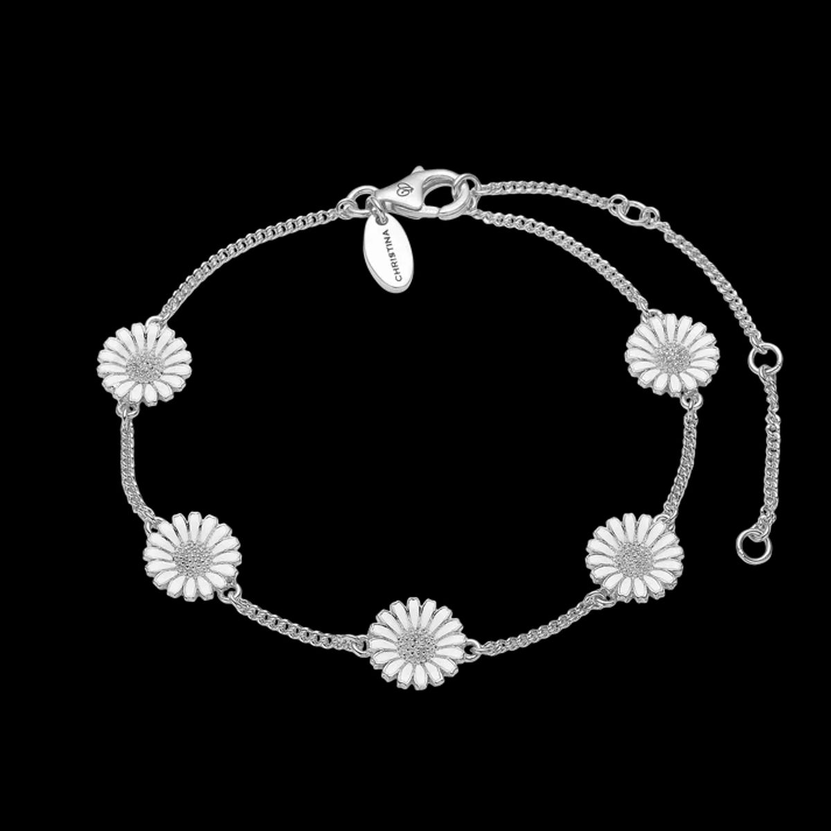 Marguerites bracelet - Sølv