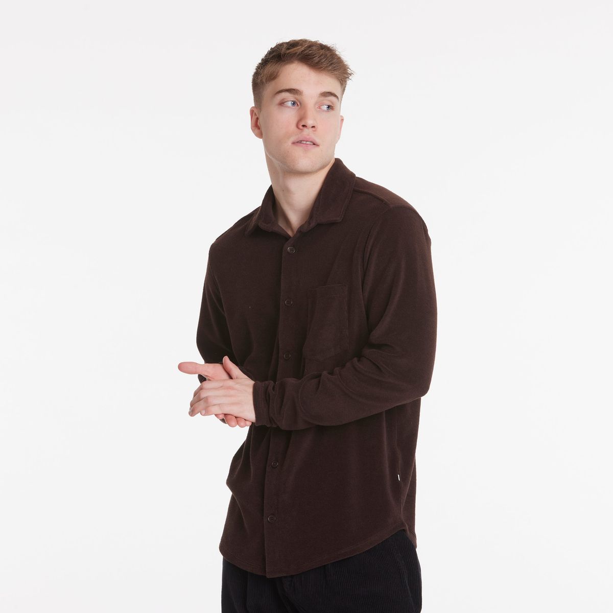 Marius Terry Shirt - Ebony Brown - XXL