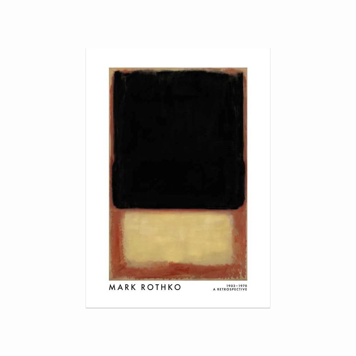 Mark Rothko plakat (Dark, beige, orange)