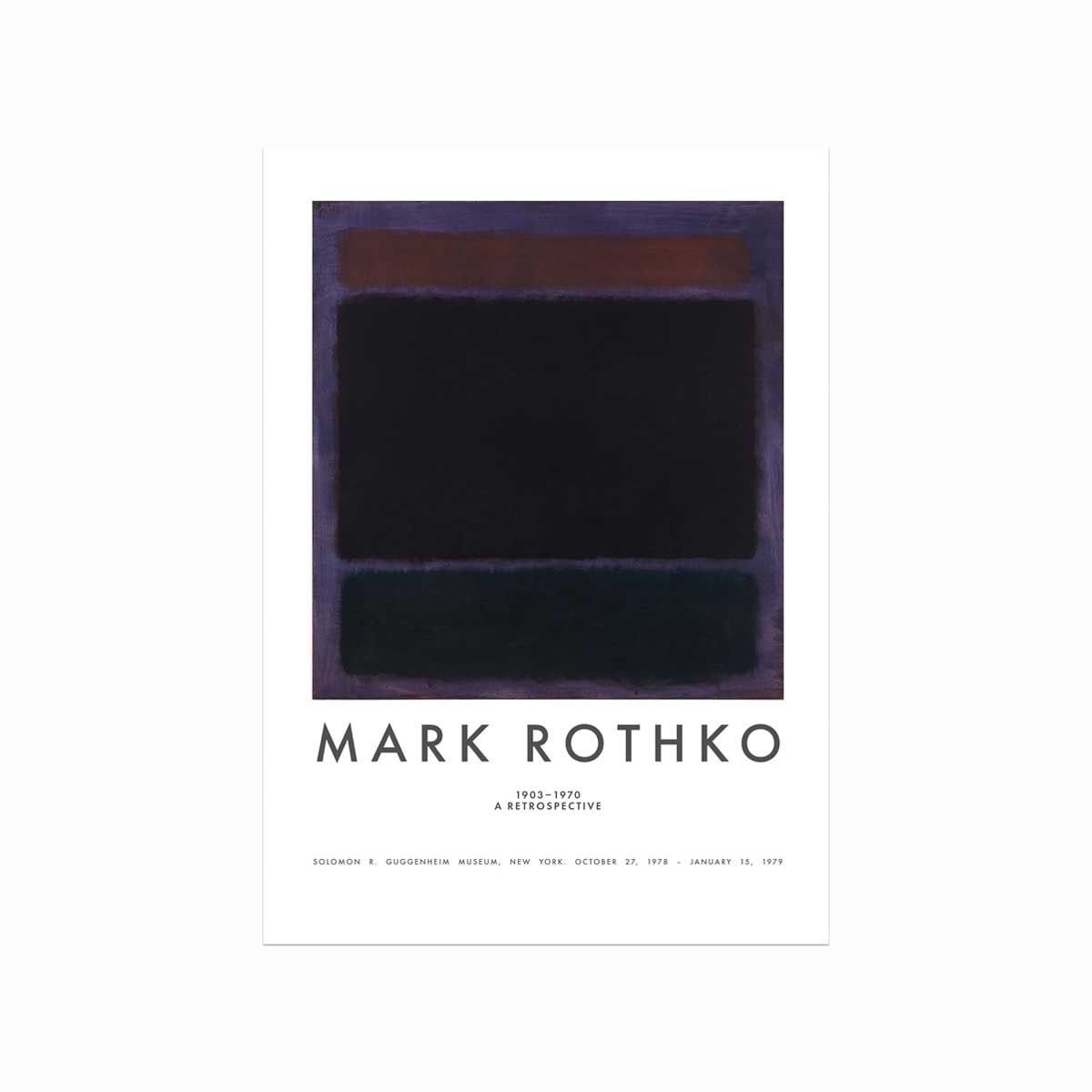 Mark Rothko plakat (Rust, purple, blue)