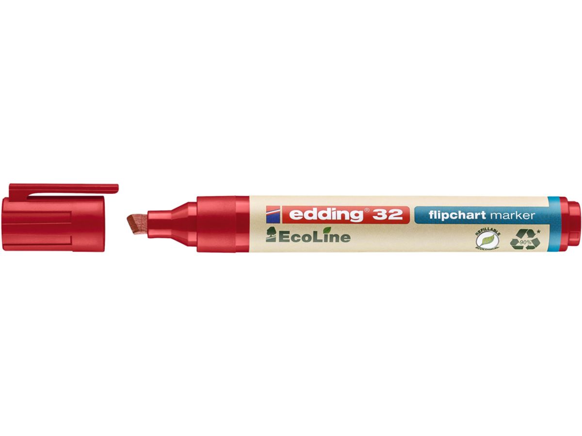 Marker Edding 32 Ecoline rød Flipover