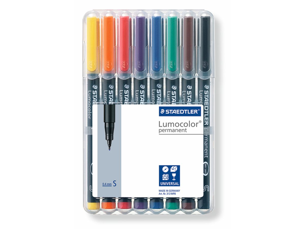 Marker Lumocolor 313 S 8 ass 0,4 mm