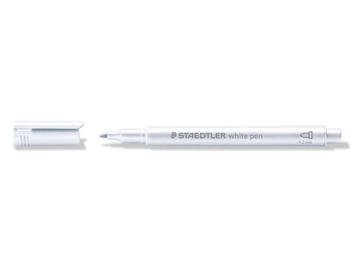 Marker Staedtler 8323 Hvid Vandbaseret