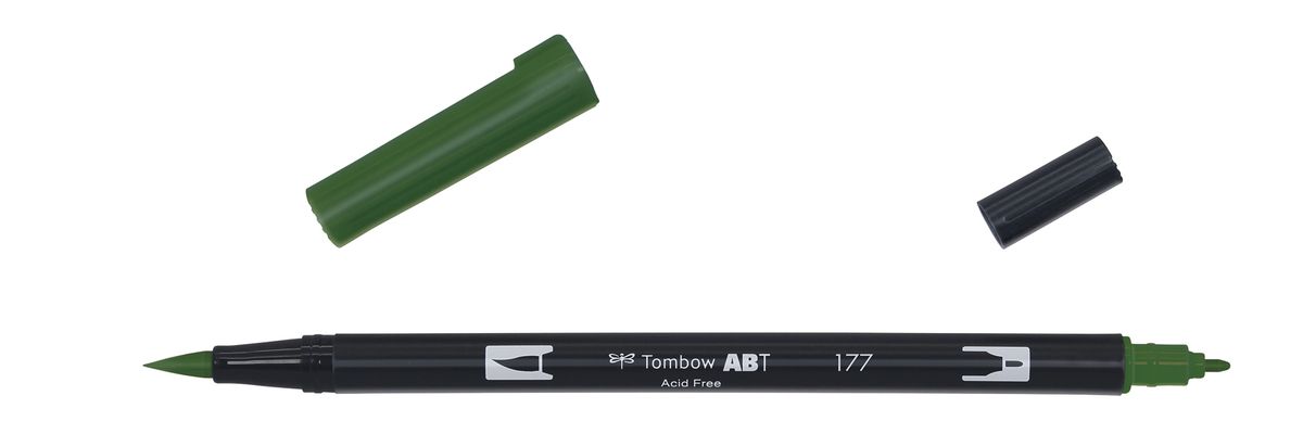 Marker Tombow ABT Dual Brush 177 dark jade