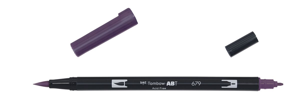 Marker Tombow ABT Dual Brush 679 dark plum