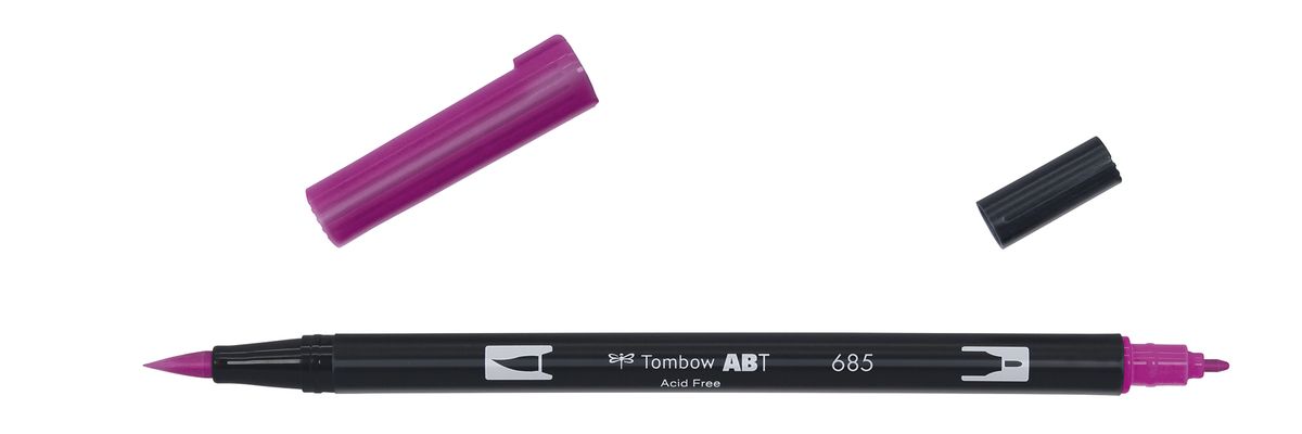 Marker Tombow ABT Dual Brush 685 deep magenta