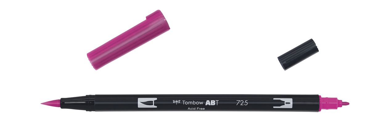 Marker Tombow ABT Dual Brush 725 rhodamine red