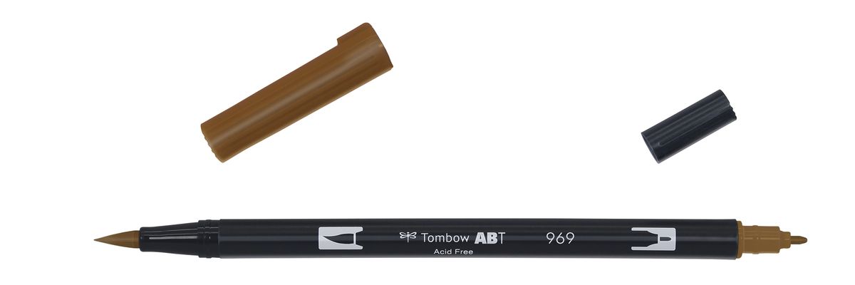 Marker Tombow ABT Dual Brush 969 chocolate