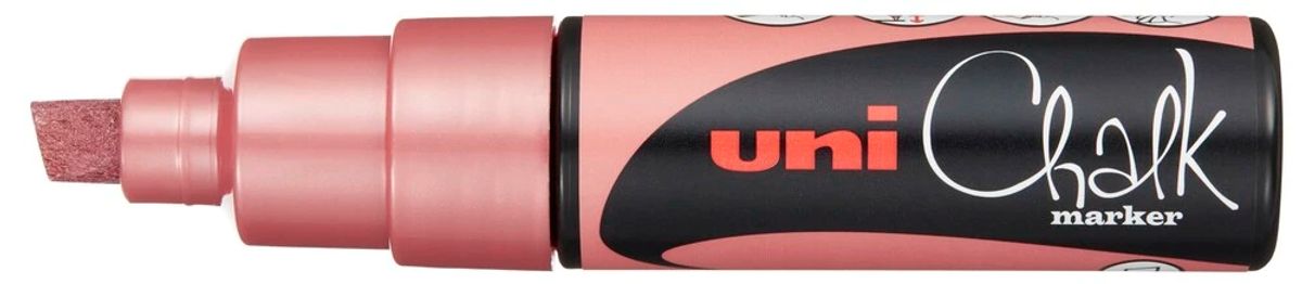 Marker Uni Chalk Pwe 8K Metallic Rød