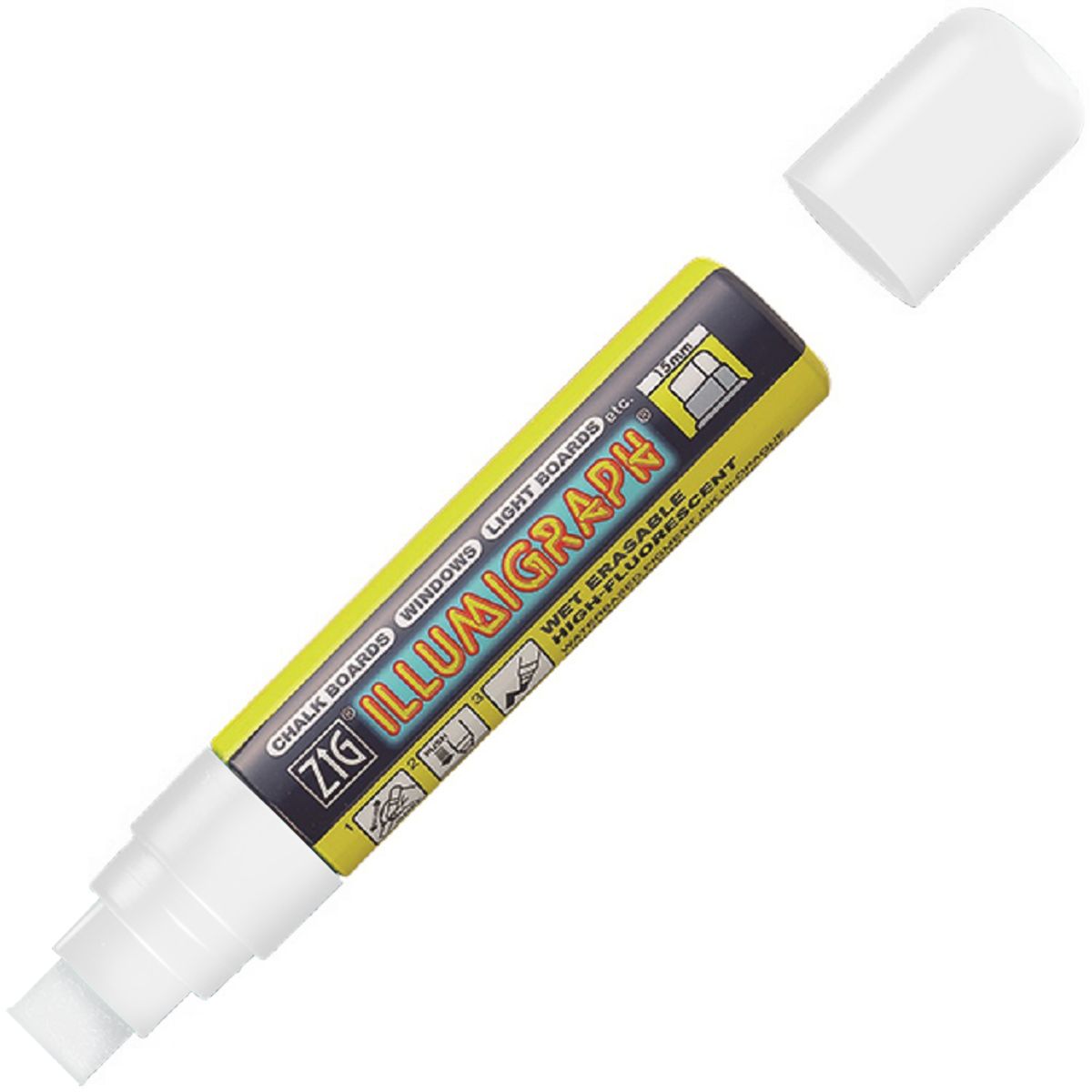 Marker ZIG Illumigraph 15mm hvid