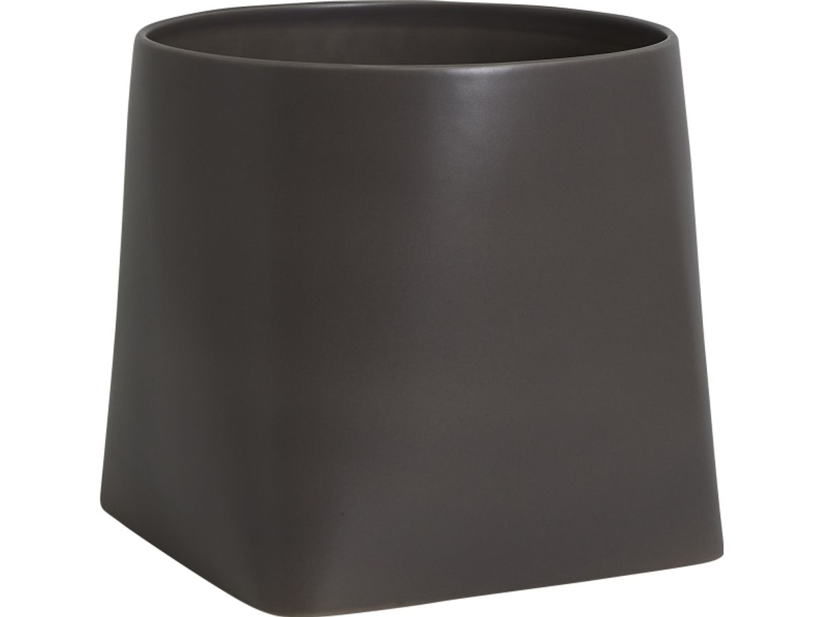 Markslöjd Somma Ceramic Pot, Medium, Dark Grey