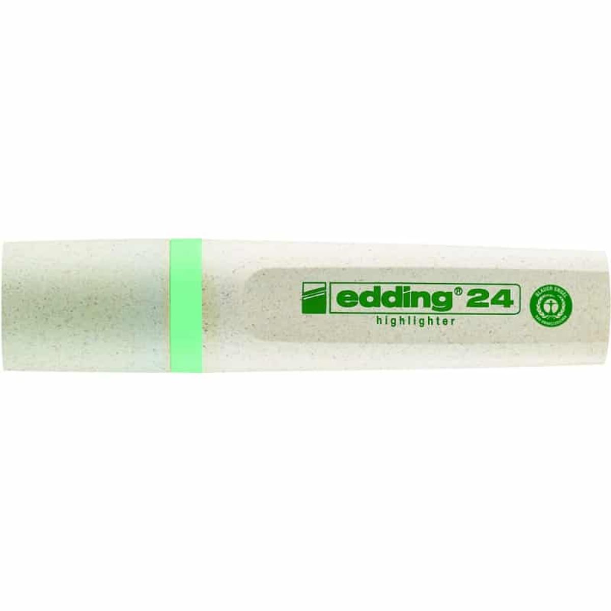 Markør E-24 ECOLINE EDDING, 2-5 mm, pastelgrøn, 10 stk.