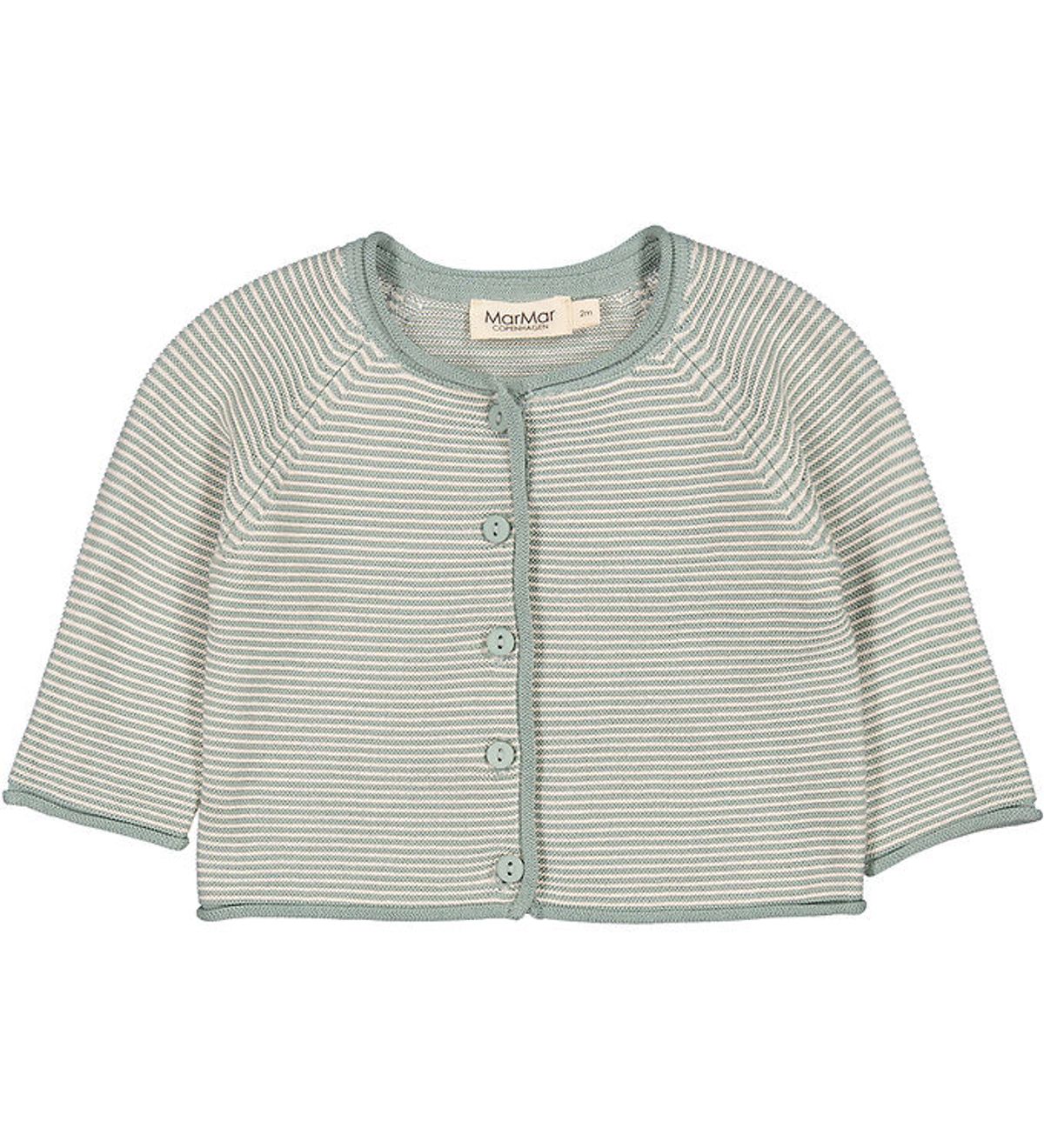 MarMar Cardigan - Strik - Totti - Dusty Jade Stripe