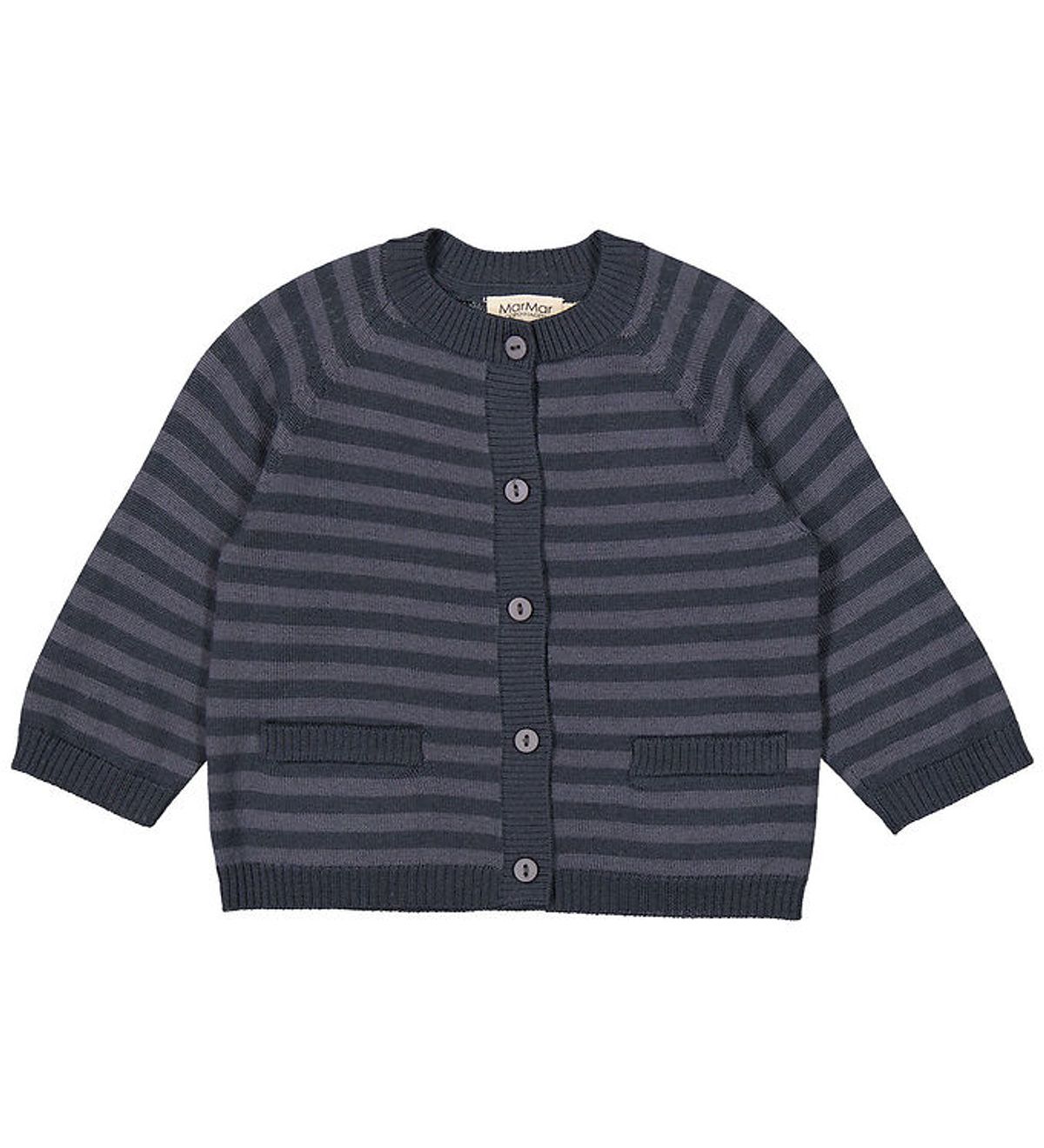 MarMar Cardigan - Strik - Uld - Taki - Deep Lake Stripe